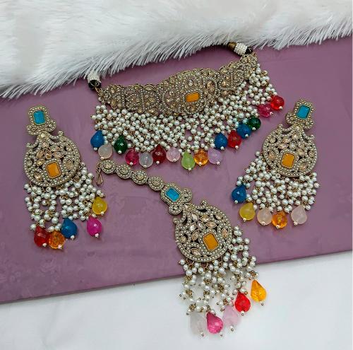 Multy Kundan Choker Set
