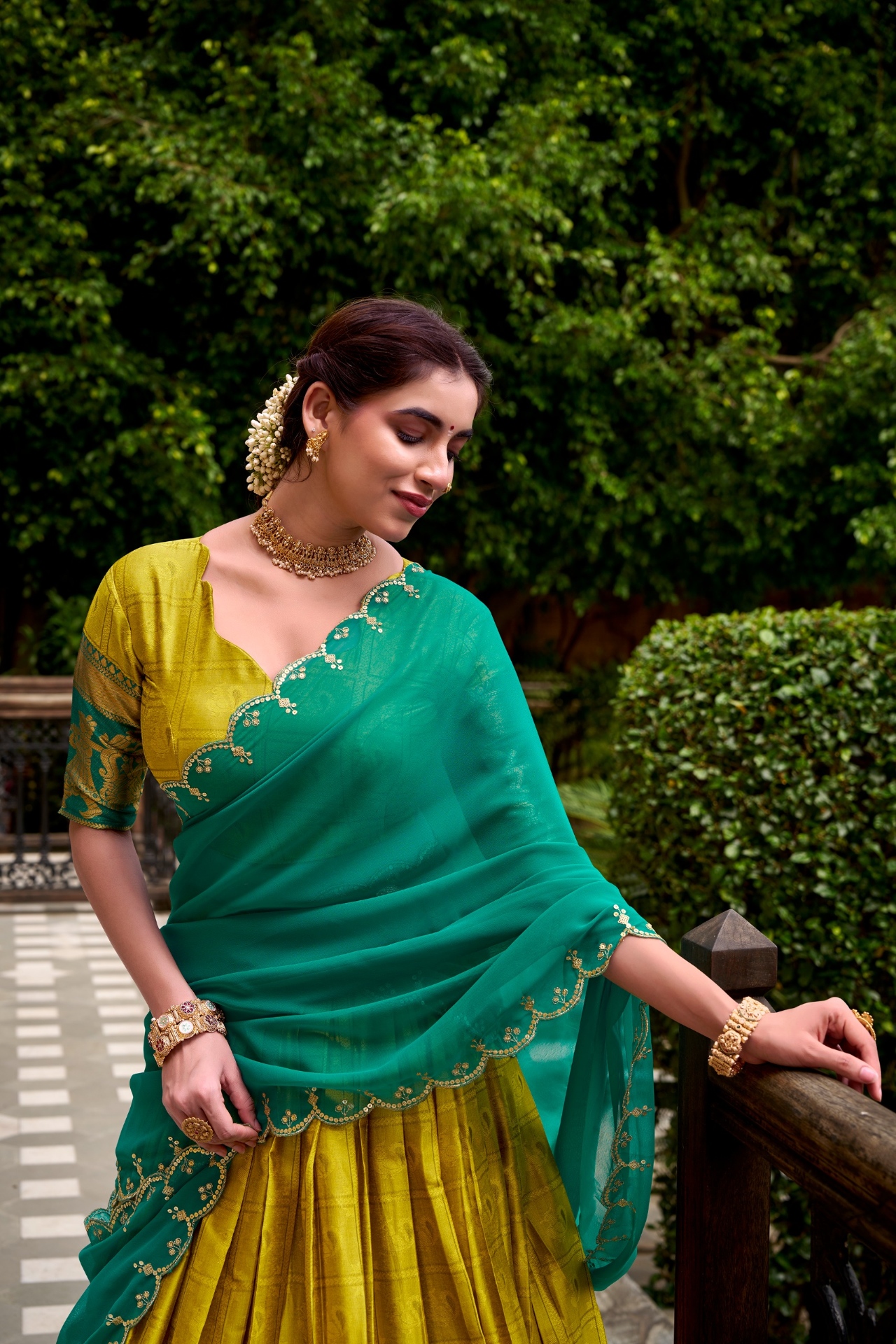 Mustard Cotton Lehenga Choli — alternate view