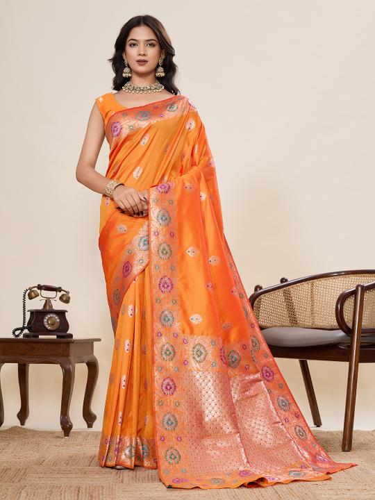 Mustard Soft Silk Saree