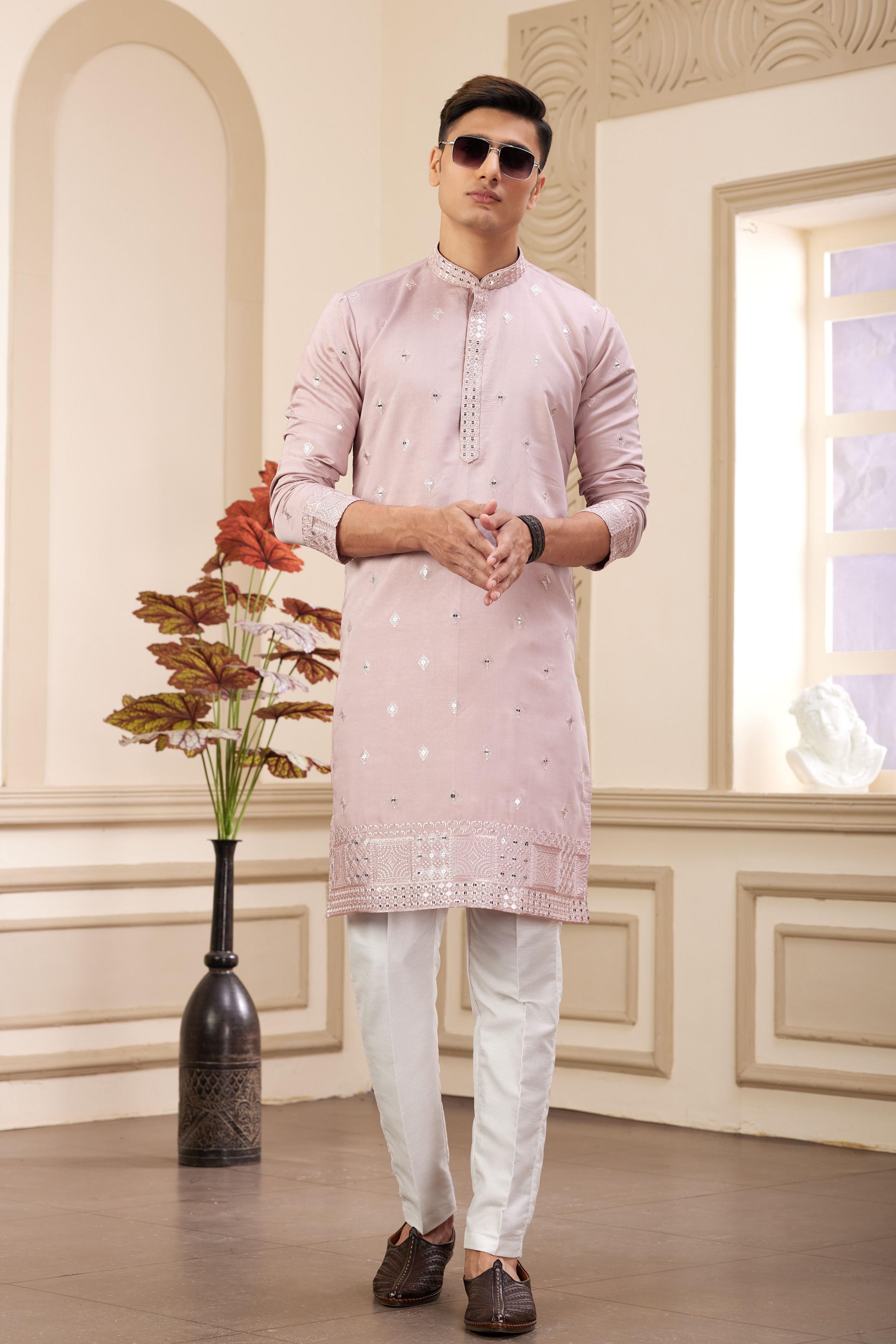 Onion Art Silk Kurta Payjama