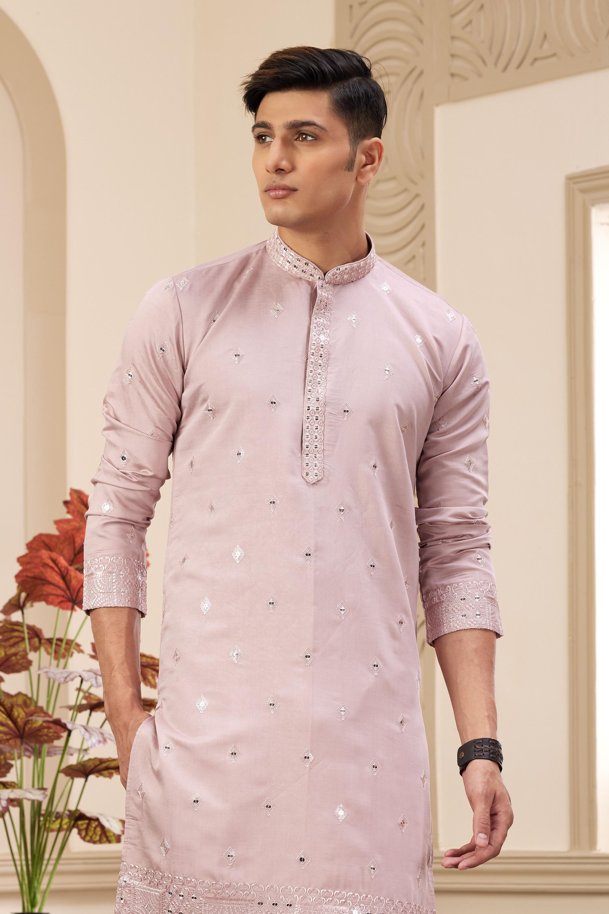 Onion Art Silk Kurta Payjama — alternate view