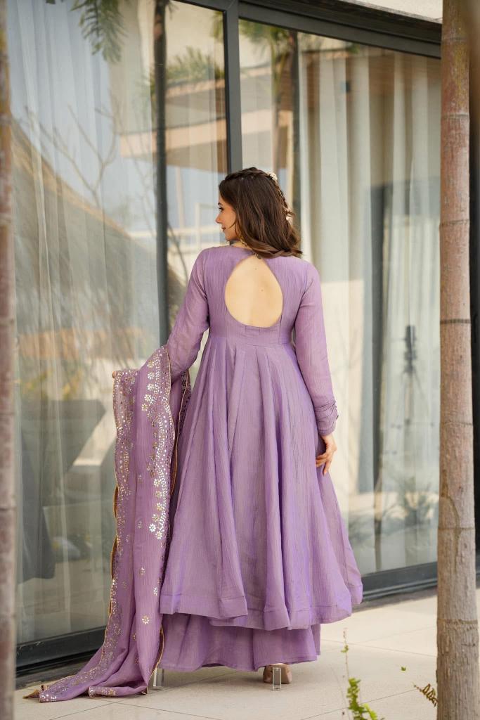 Onion Chinnon Salwar Suit — alternate view