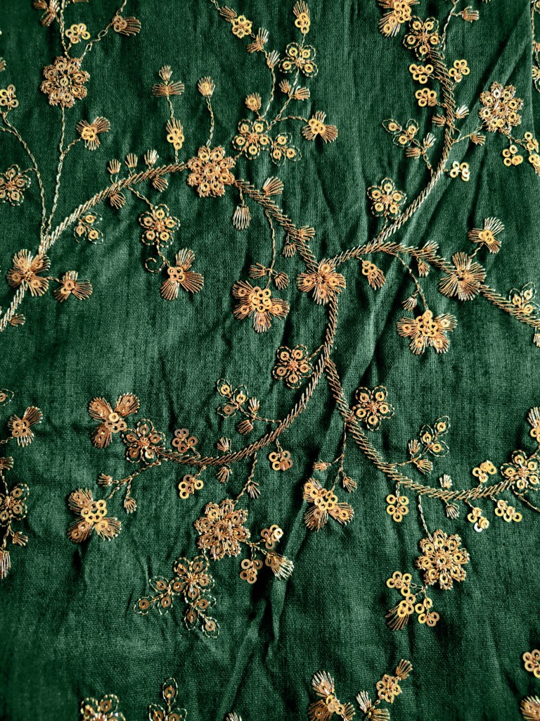 Peach Green Digital Print Satin Silk Lehenga Choli