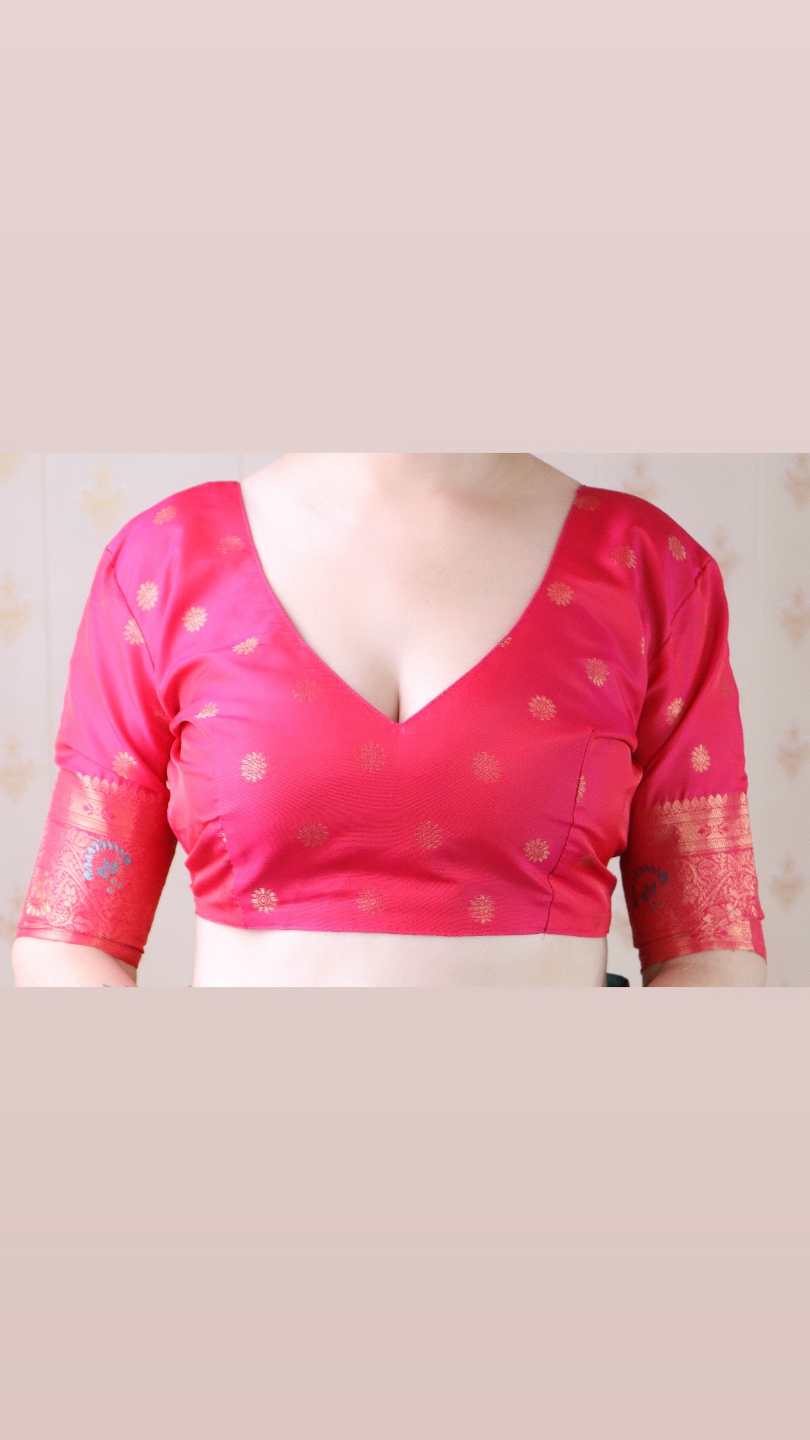 Pink Banarasi Silk Zari Meenakari Saree