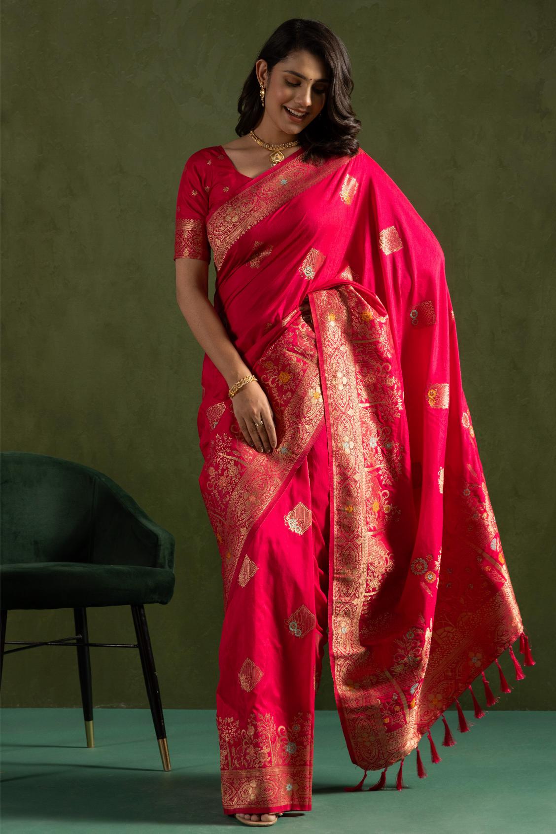 Pink Dolla Silk Saree