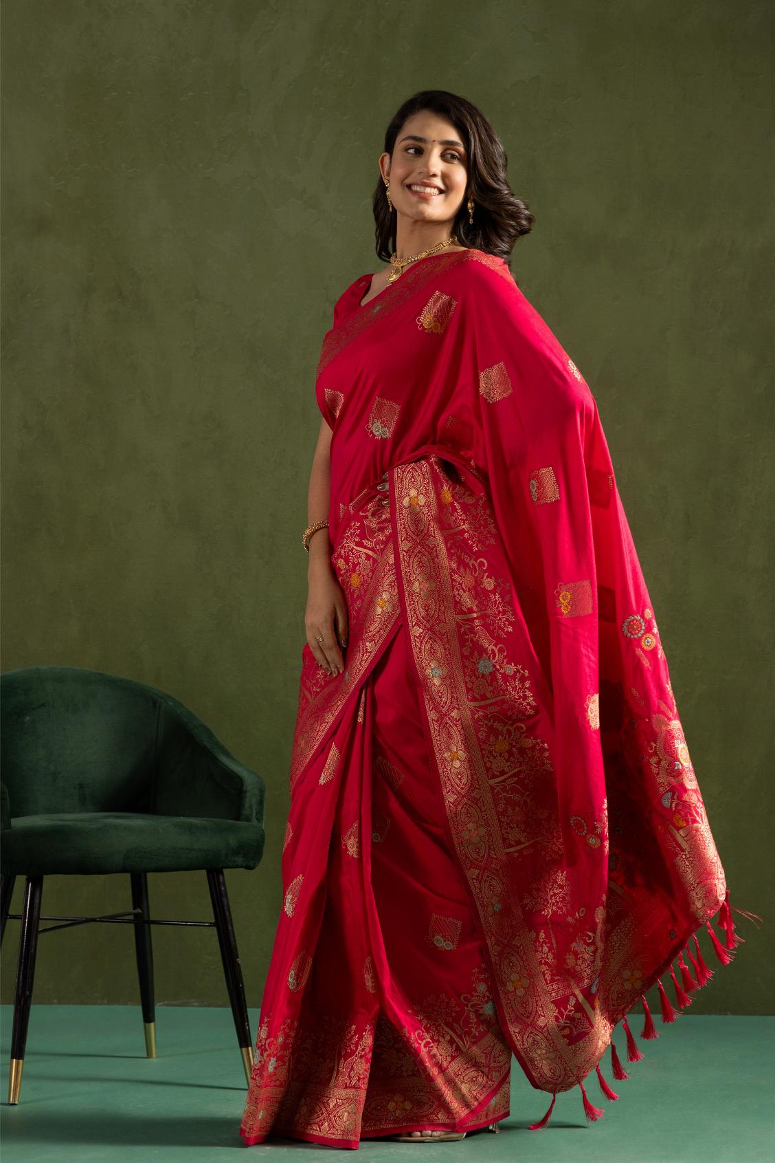 Pink Dolla Silk Saree