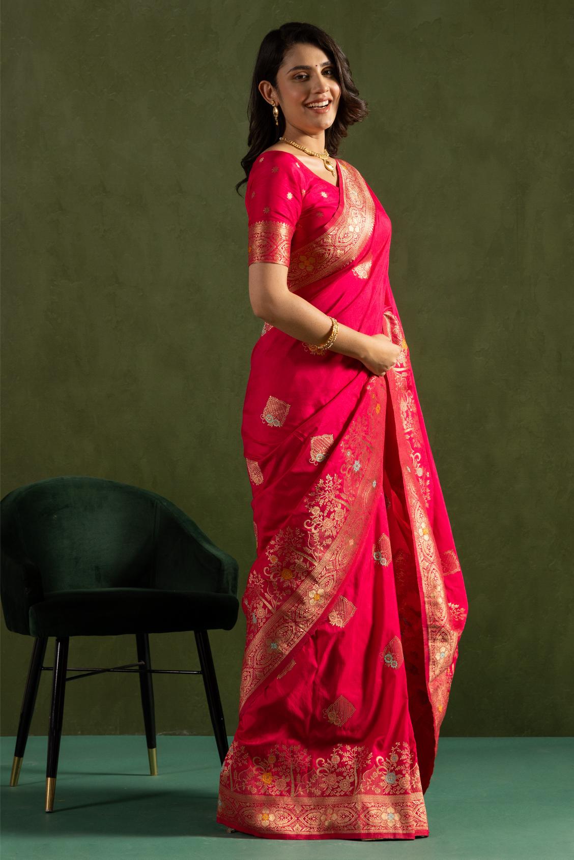 Pink Dolla Silk Saree