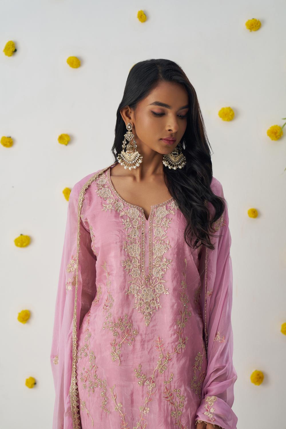Pink Fancy Crush Readymade Suits