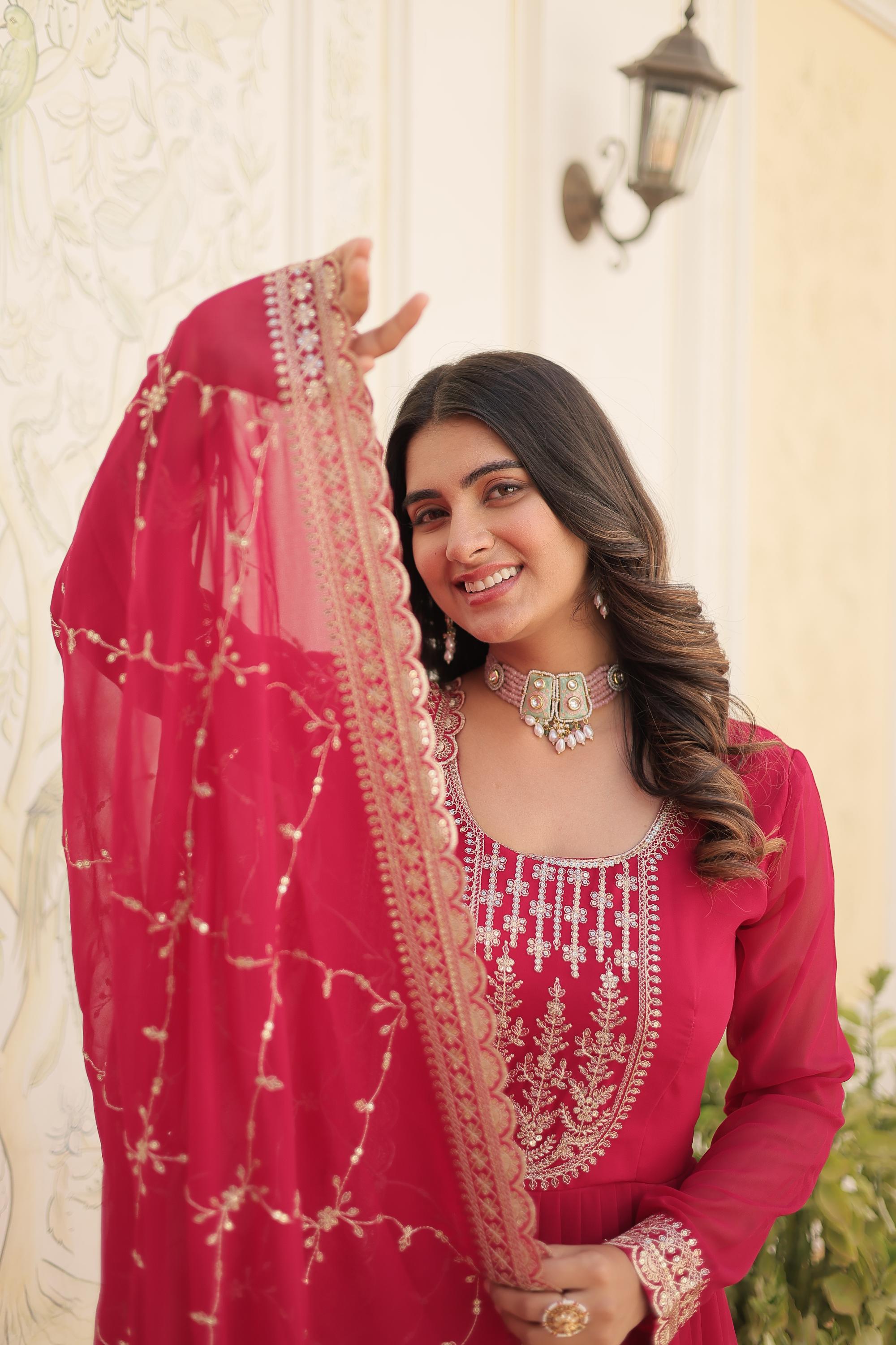 Pink Festive Gown — alternate view