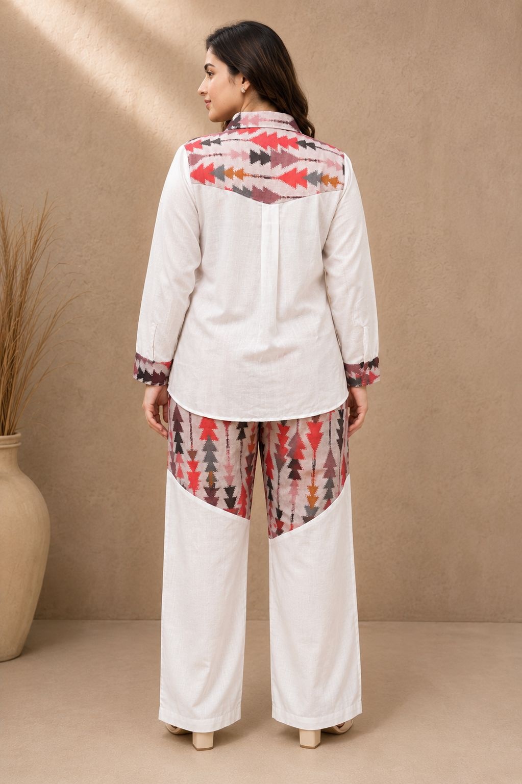 Pink Geometric Printed Co-Ord Set — alternate view