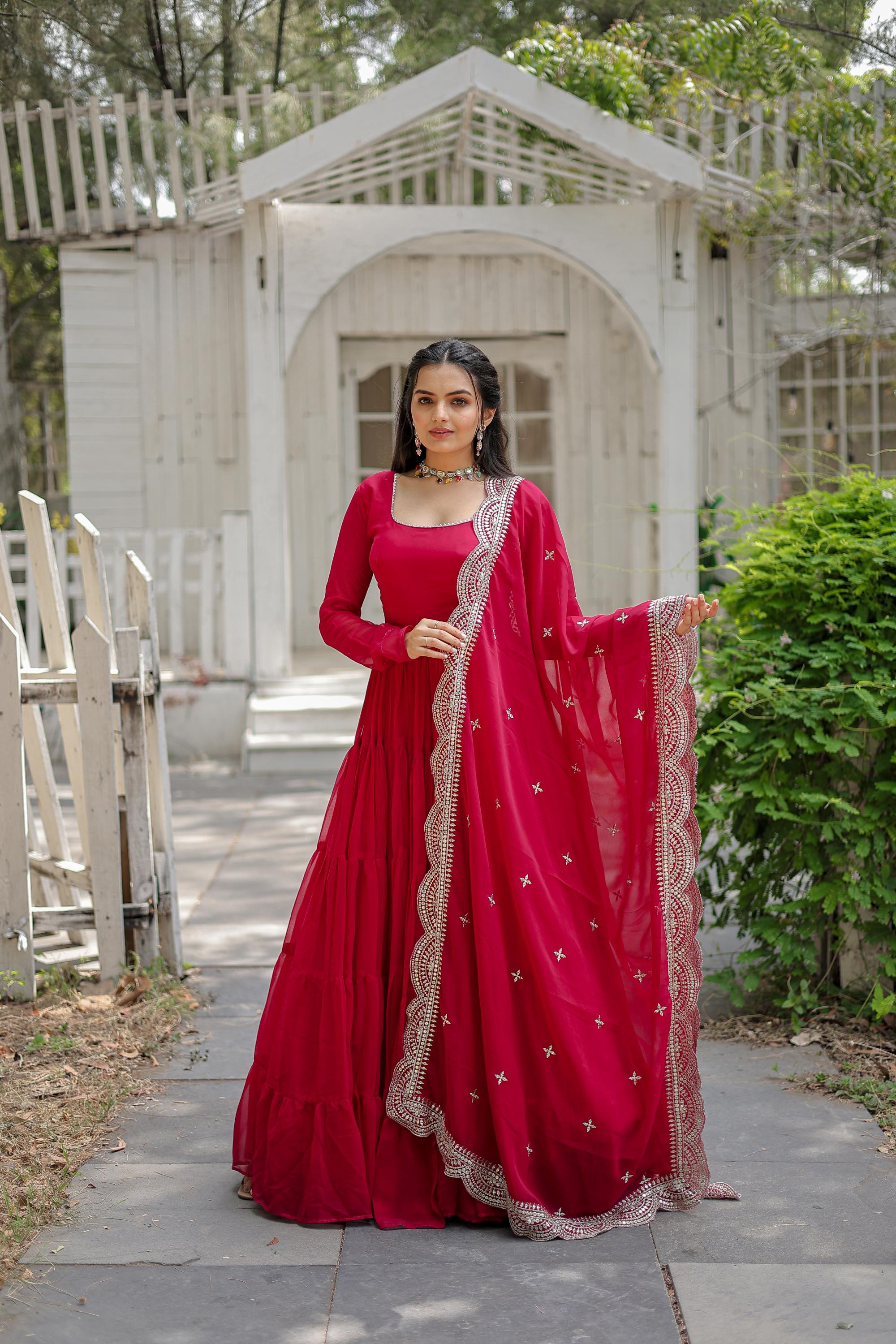 Pink Party Wear Gown