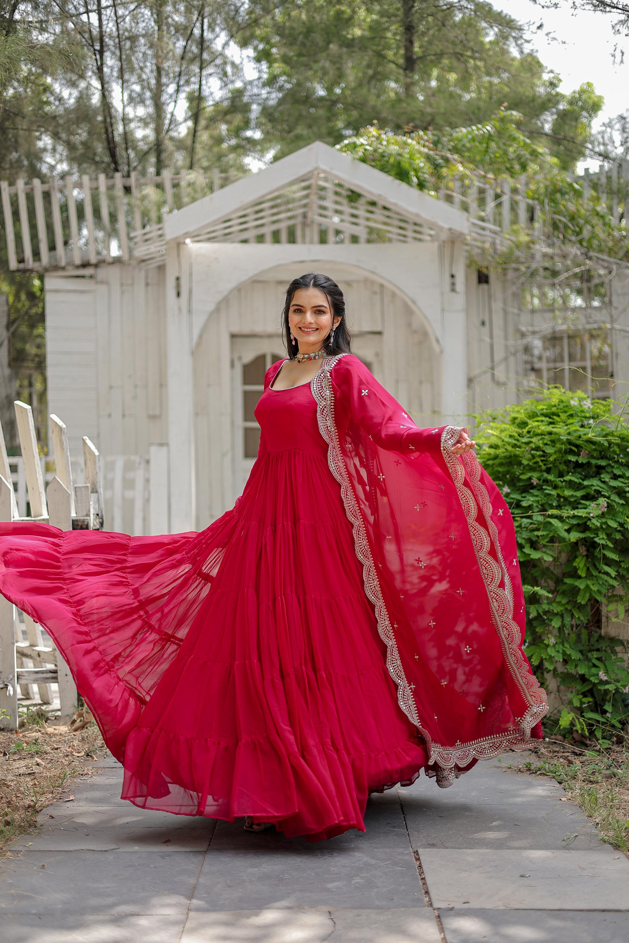 Pink Party Wear Gown