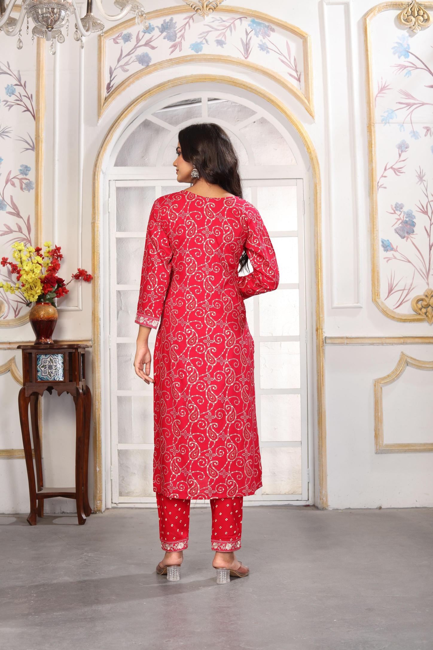 Pink Rayon Readymade Suits — alternate view