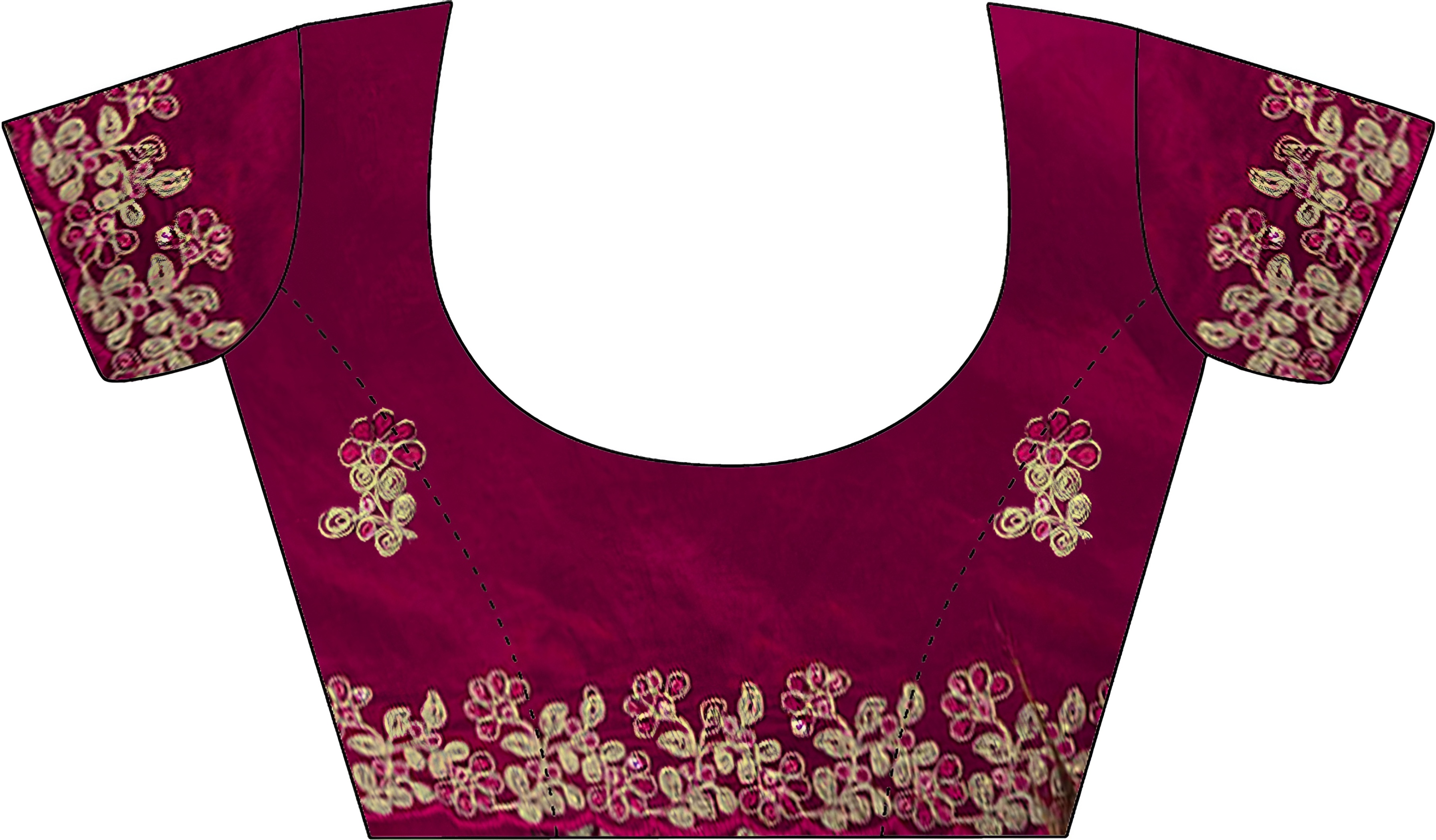 Pink Sequins Fendy Satin Silk Saree