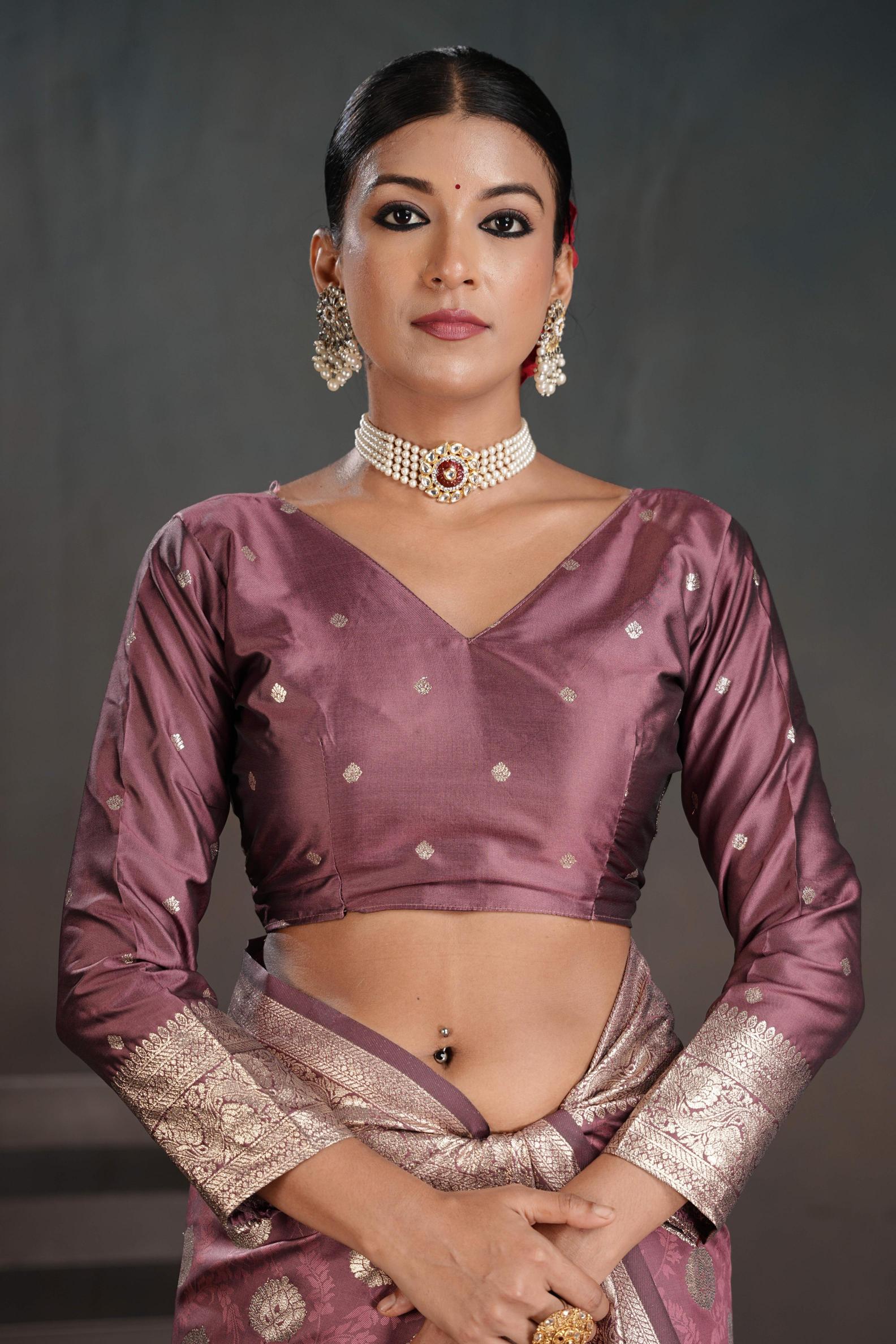 Pink Silk Jacquard work Saree