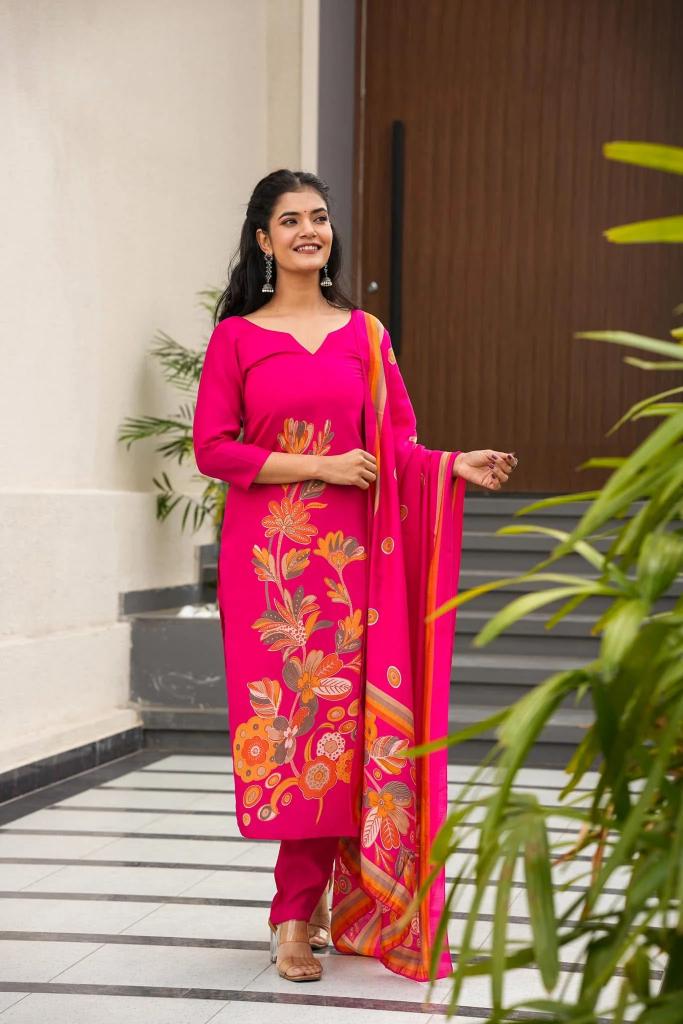 Pink Silk Readymade Suits