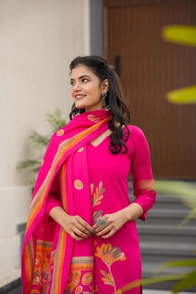 Pink Silk Readymade Suits