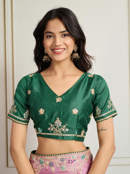 Pink Star Georgette Saree