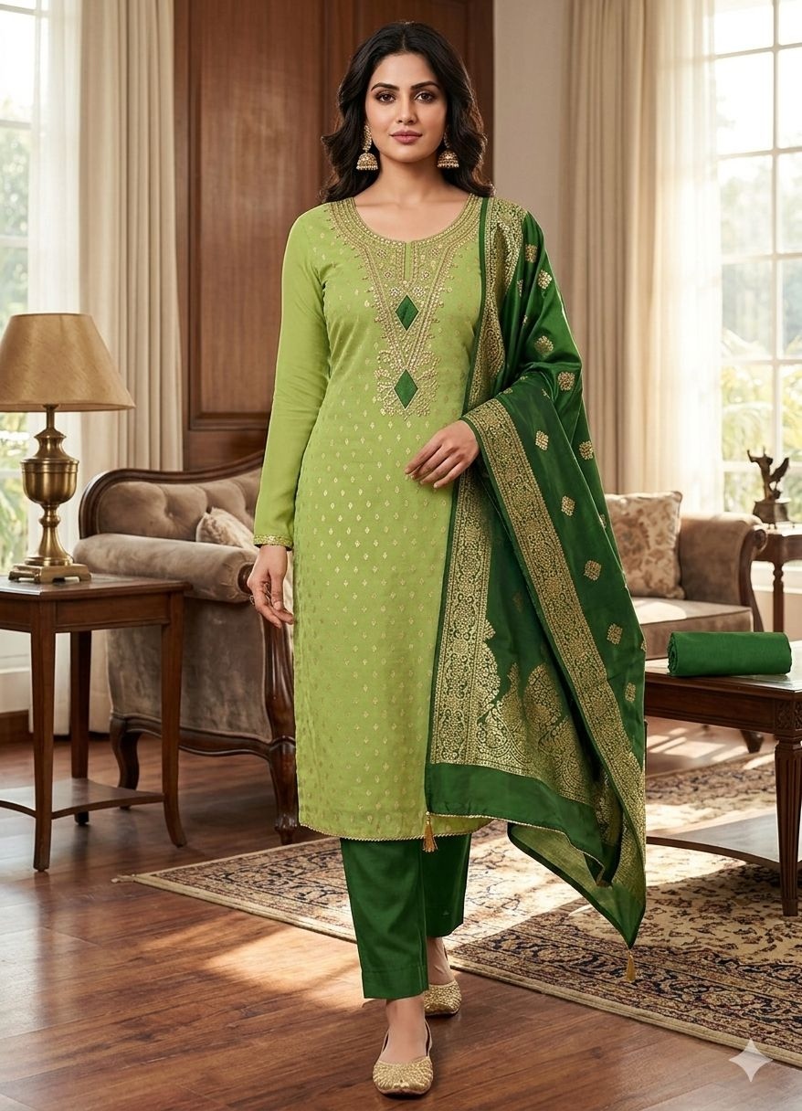 Pista Butti Woven Shimmer Salwar Suit