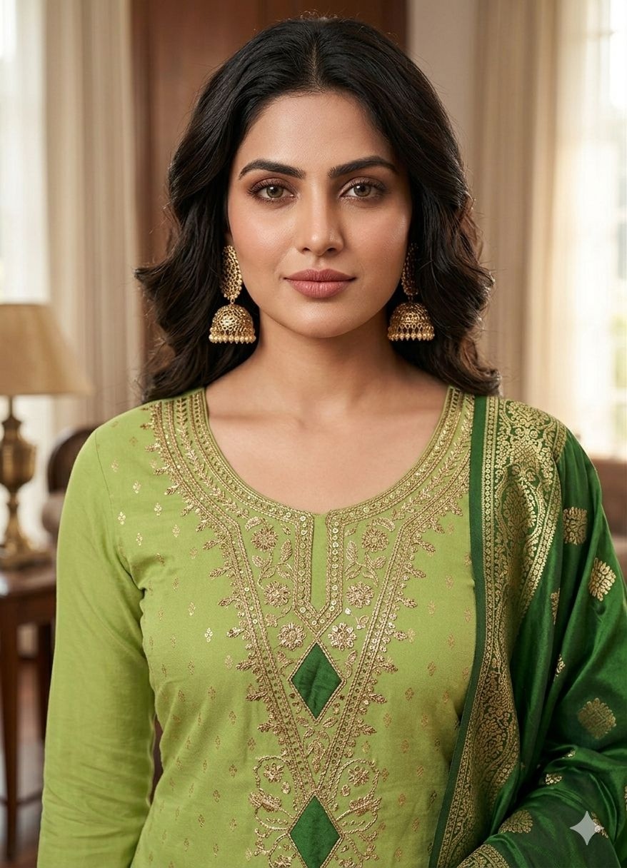 Pista Butti Woven Shimmer Salwar Suit — alternate view