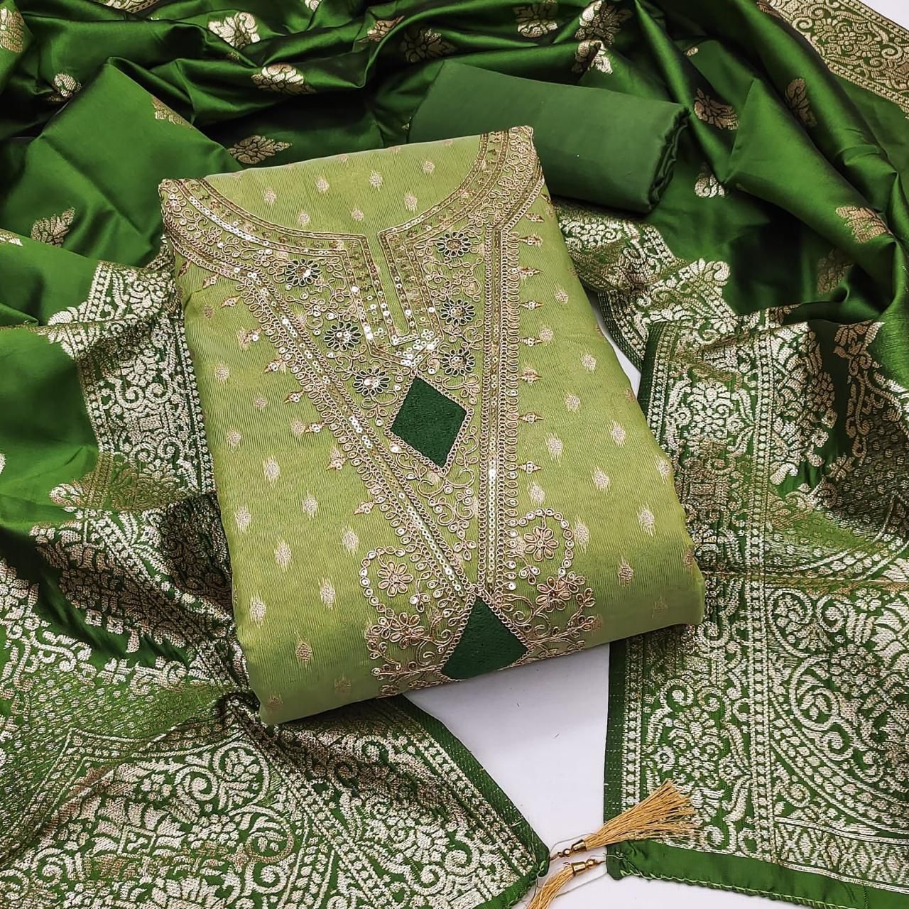 Pista Butti Woven Shimmer Salwar Suit