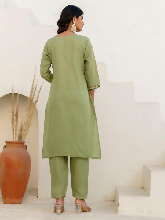 Pista Cotton Blend Readymade Suits — alternate view