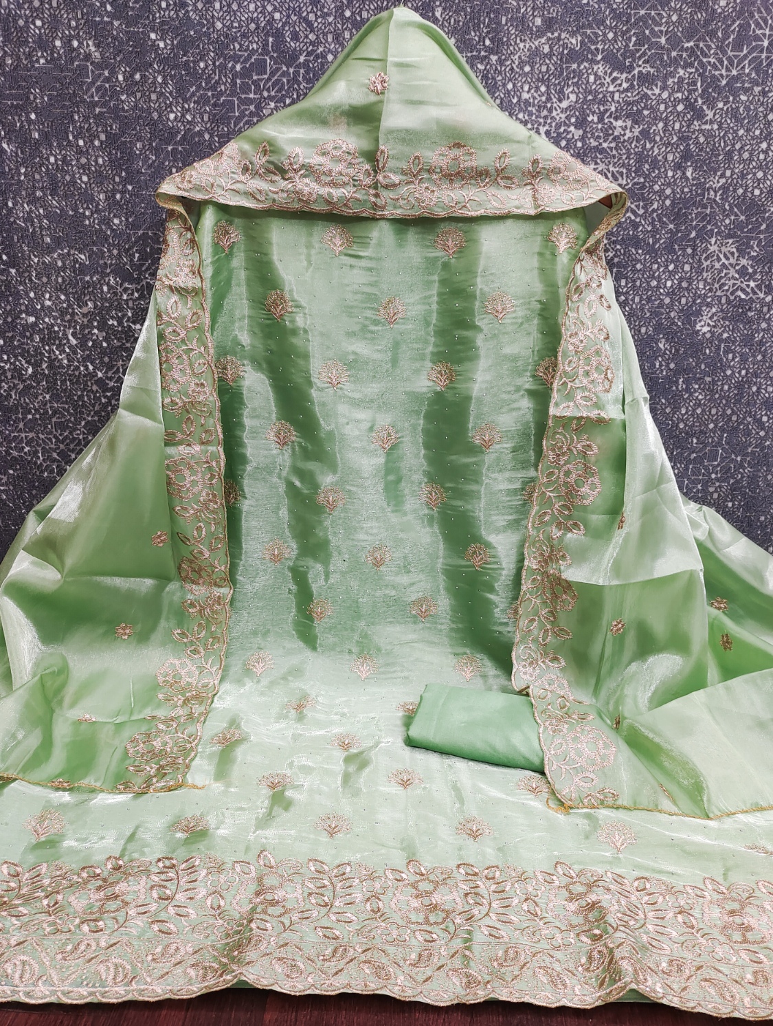 Pista Embroidered Jimmy Chu Straight Salwar Suit