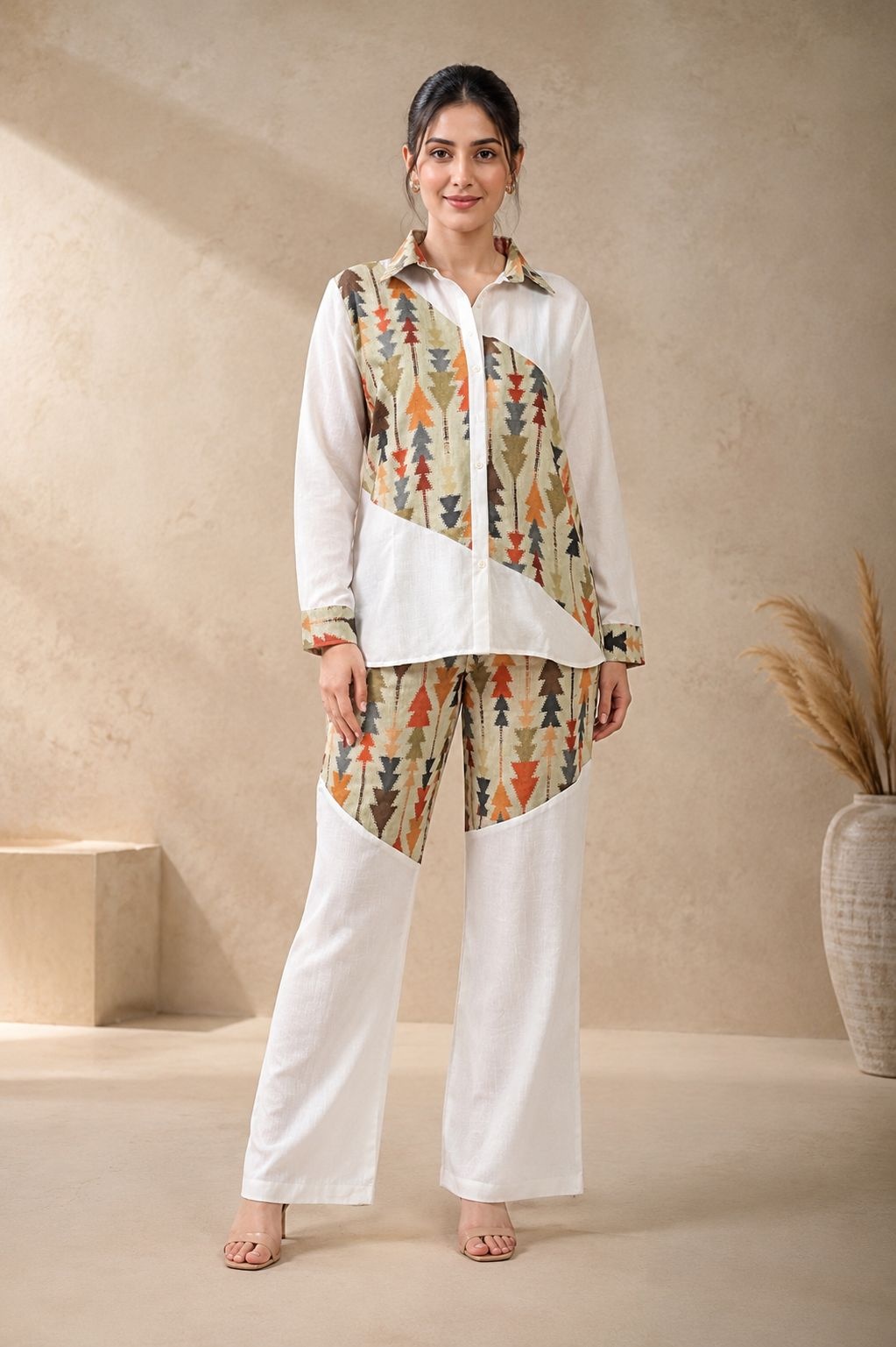 Pista Geometric Printed Co-Ord Set