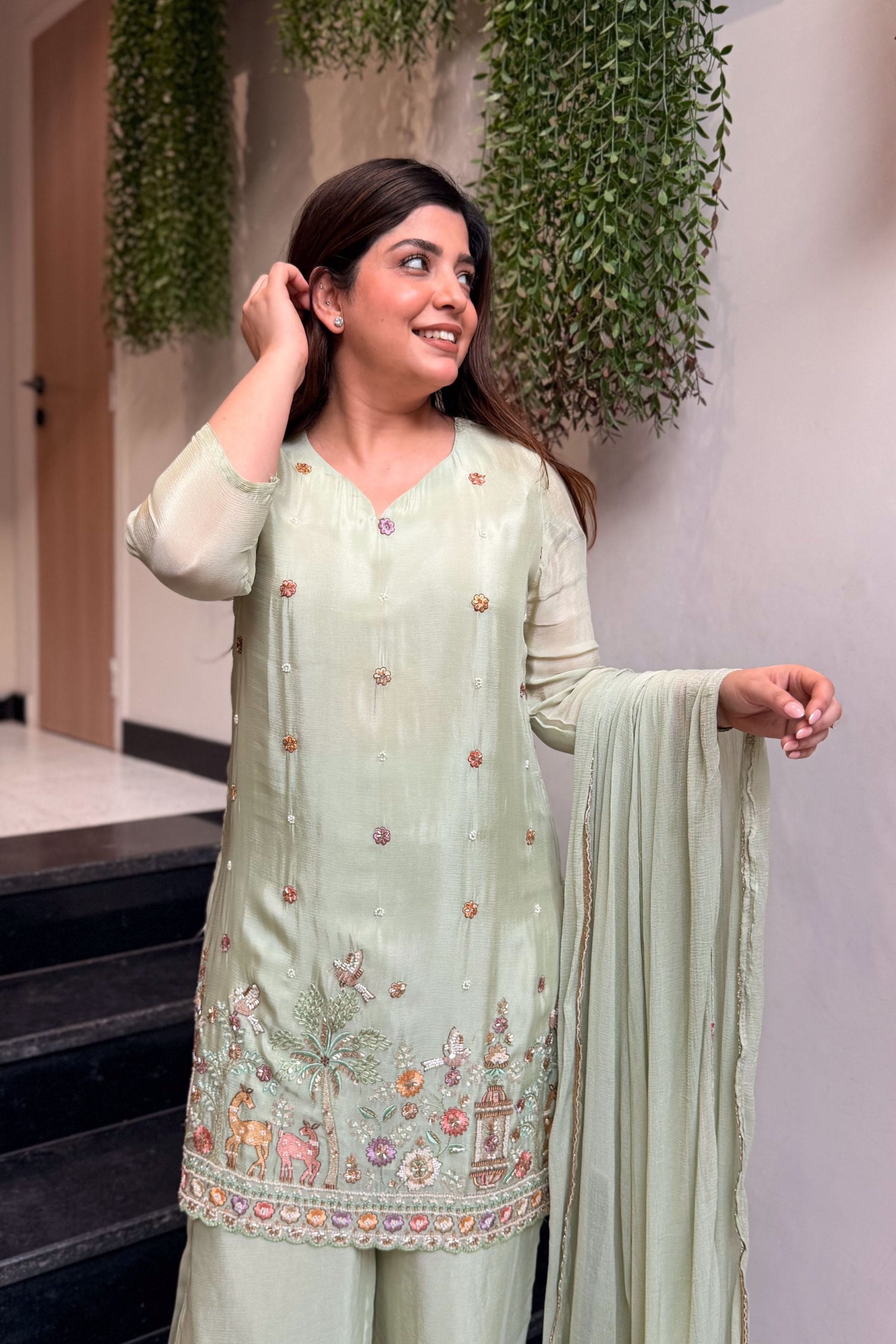Pista Heritage Crepe Palazzo Suit
