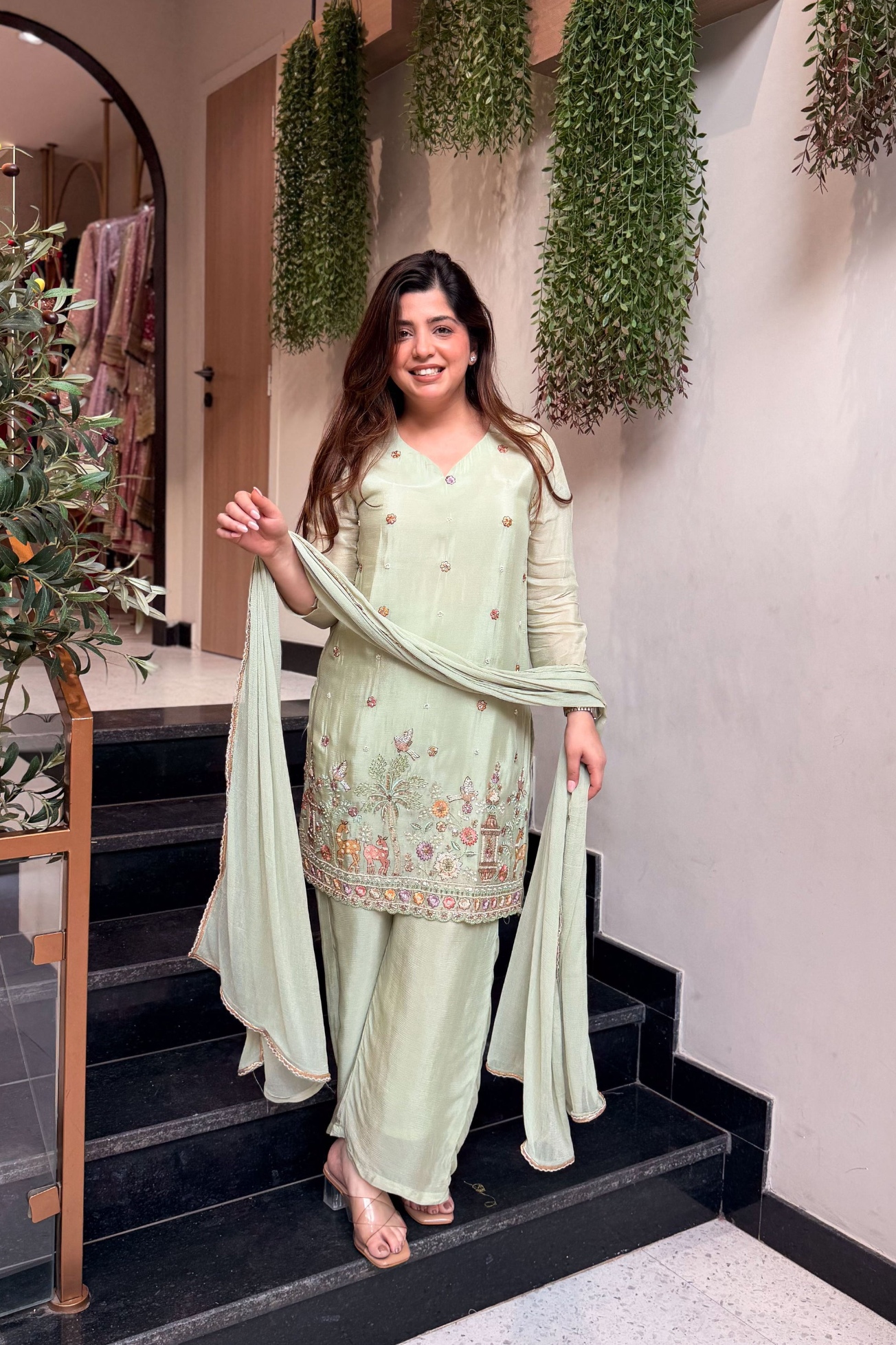 Pista Heritage Crepe Palazzo Suit