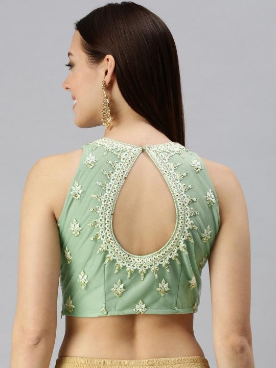 Pista Lycra N Net Readymade Blouse — alternate view