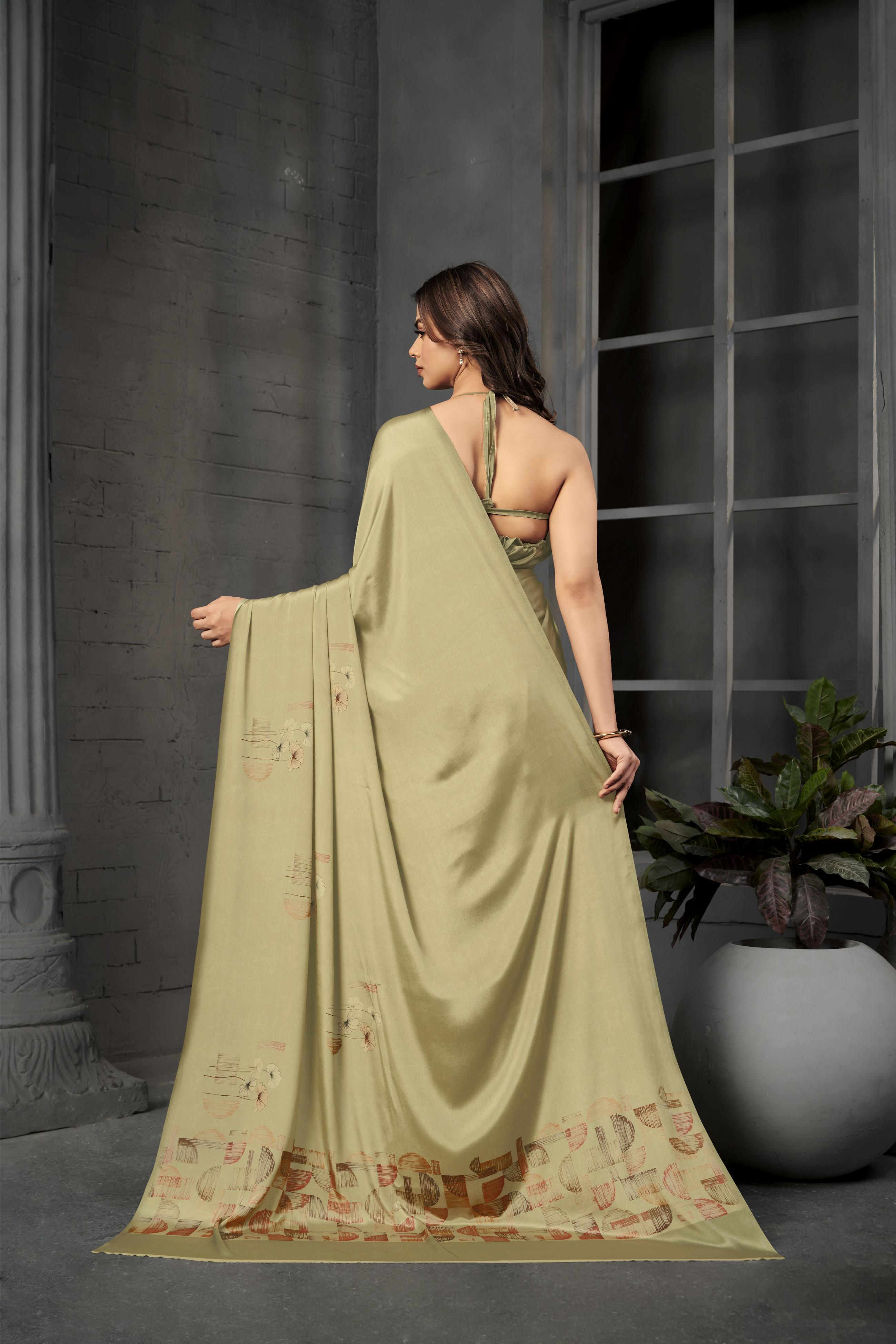 Pista Malai Crepe Silk Saree — alternate view