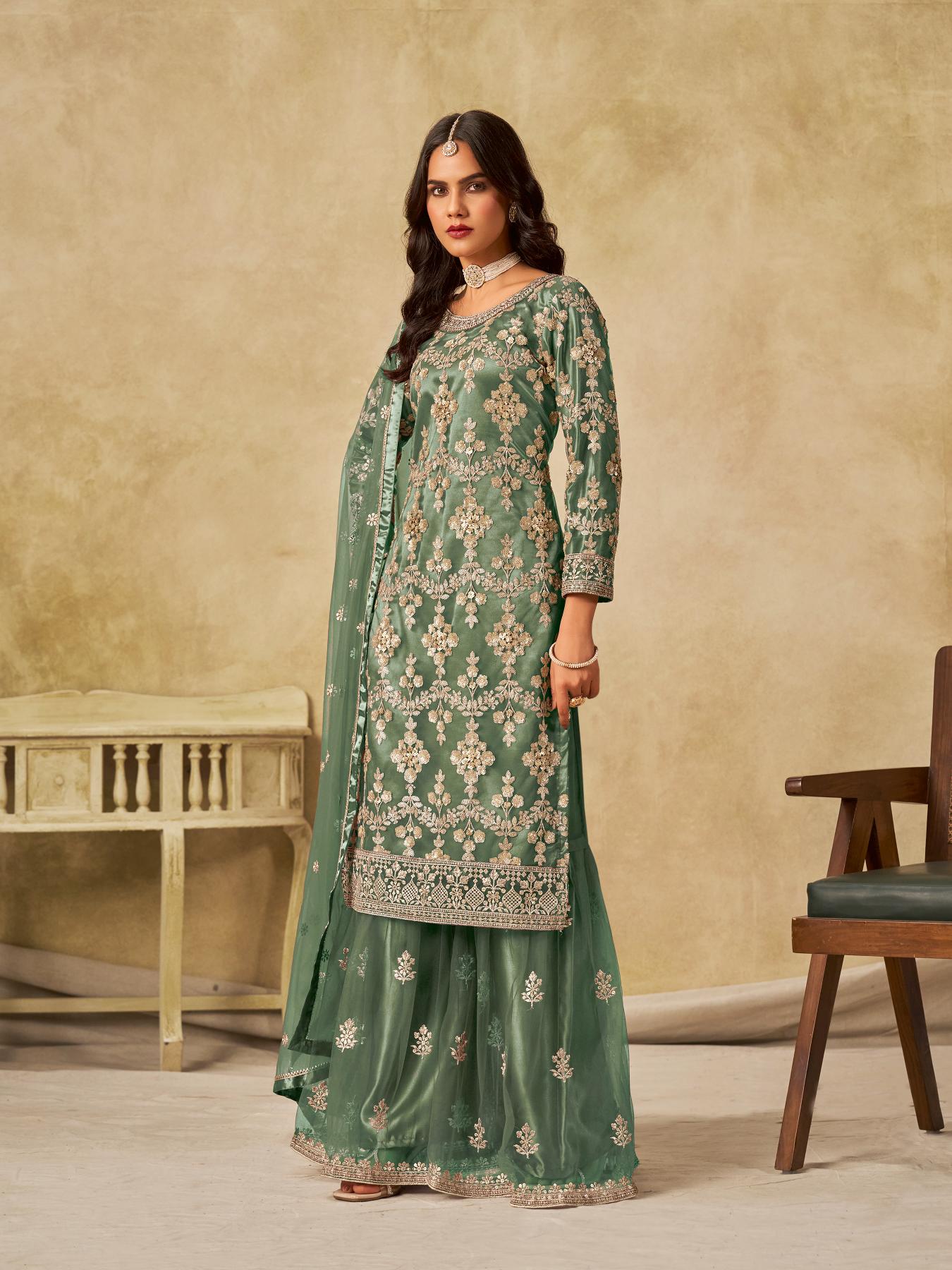 Pista Net Palazzo Suits — alternate view