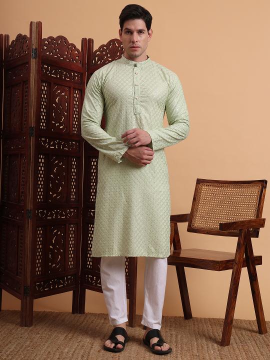 Pista Rayon Kurta Payjama