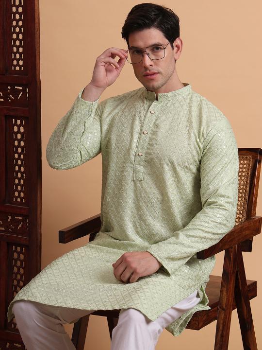 Pista Rayon Kurta Payjama — alternate view