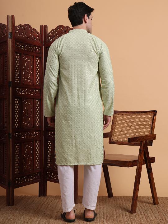 Pista Rayon Kurta Payjama