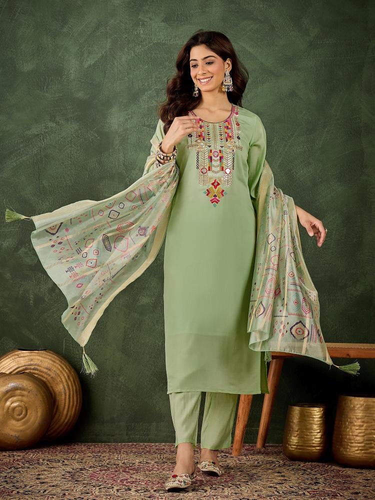 Pista Silk Blend Salwar Suit