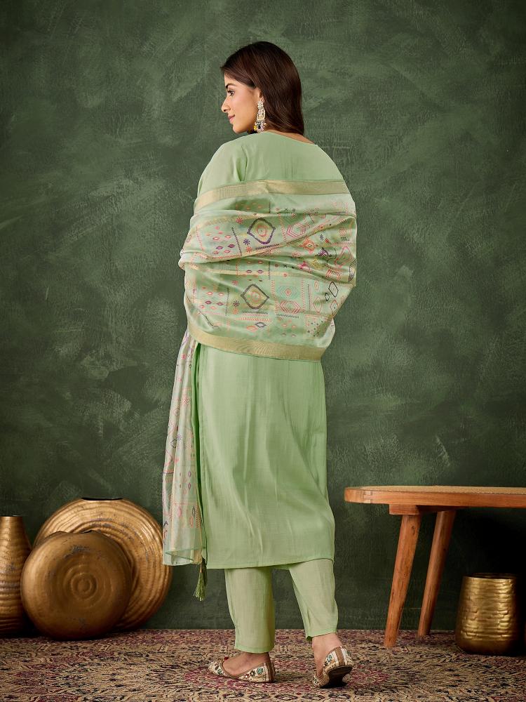 Pista Silk Blend Salwar Suit — alternate view
