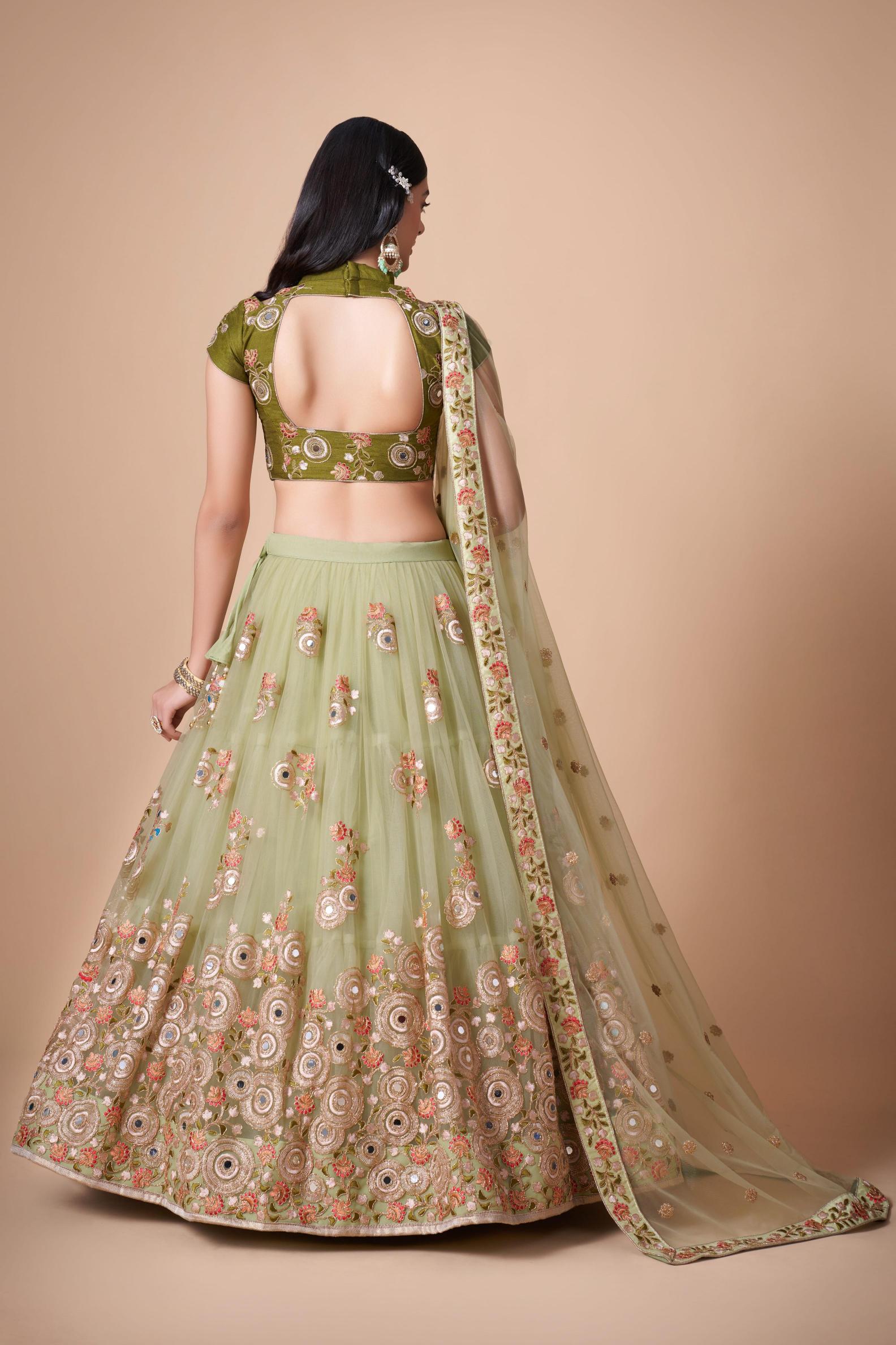 Pista Soft Net Lehenga Choli — alternate view