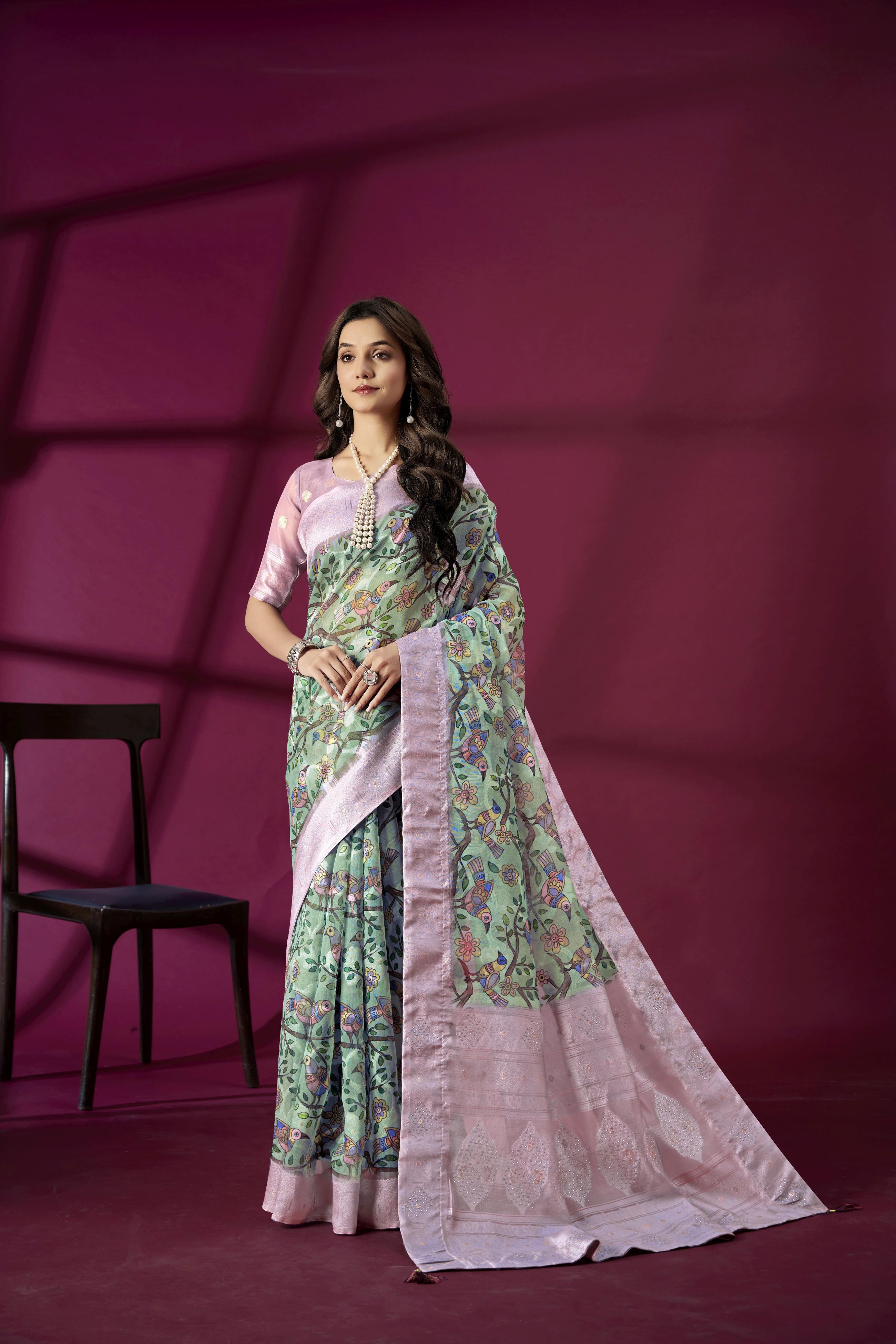 Purple Rich Silk Saree