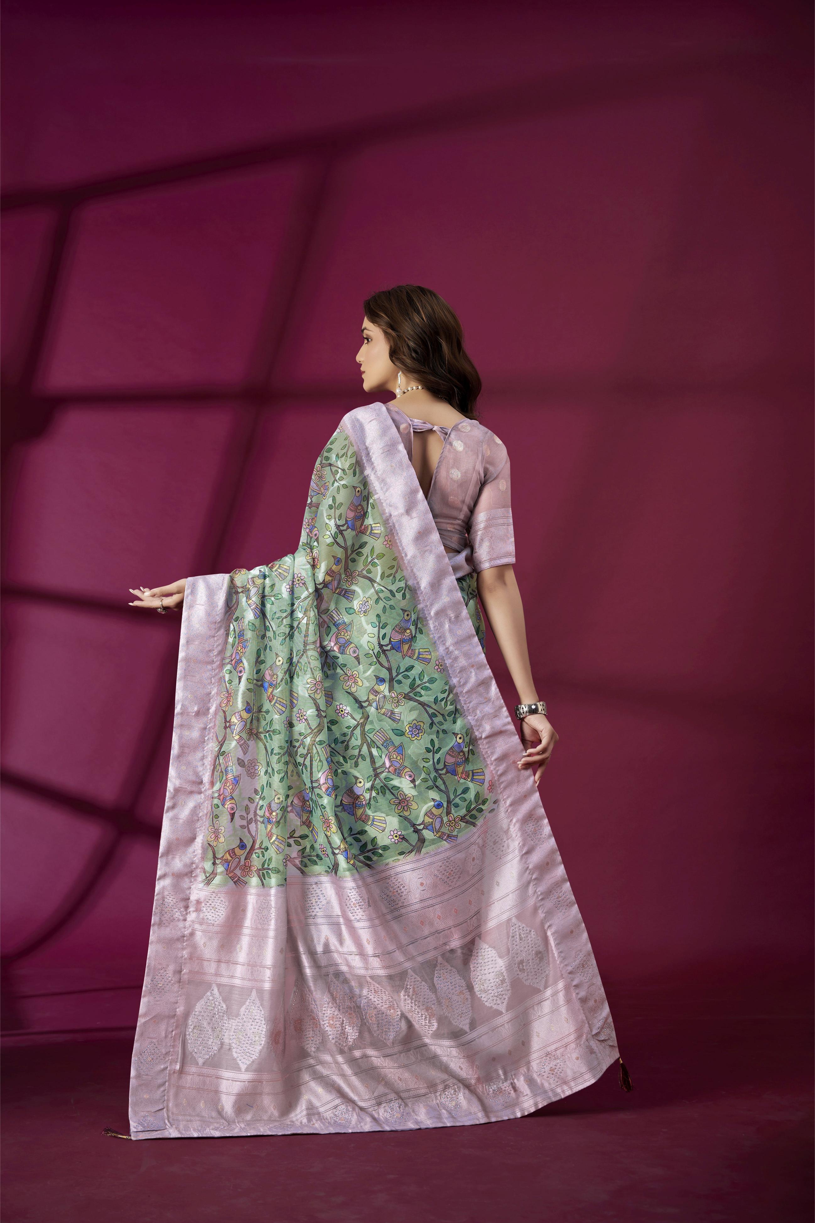 Purple Rich Silk Saree — alternate view