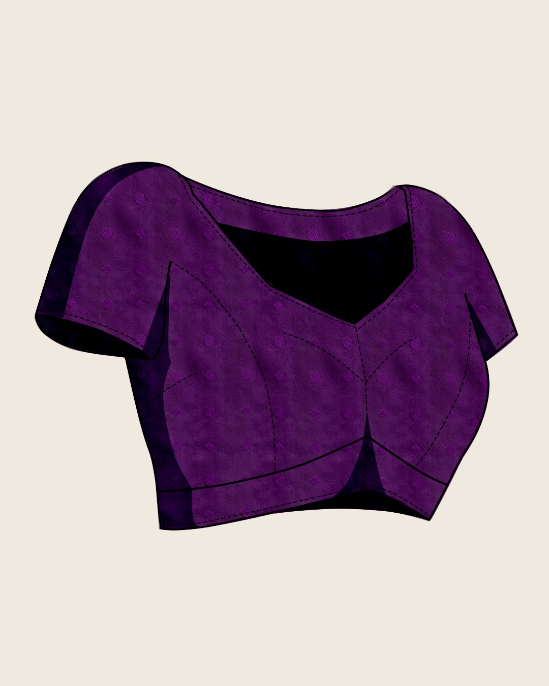 Purple Silk Dual Tone Zari Woven Designer Saree