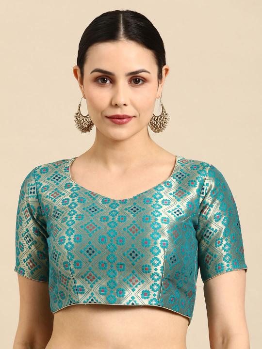 Rama Banarasi Silk Jacquard Readymade Blouse