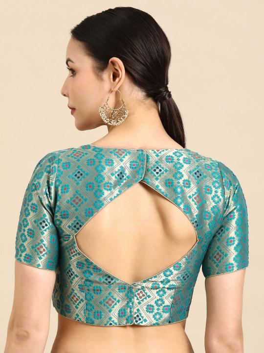 Rama Banarasi Silk Jacquard Readymade Blouse — alternate view