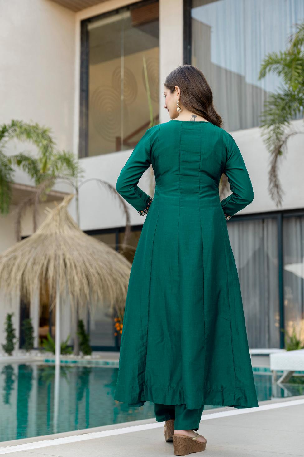 Rama Chinon Embroidered Salwar Suit — alternate view