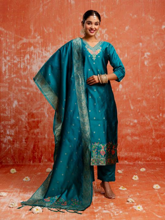 Rama Cotton Silk Blend Readymade Suits