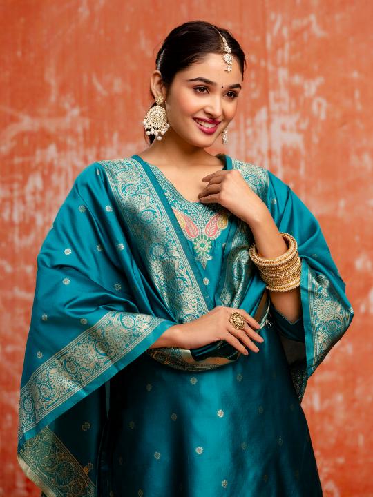 Rama Cotton Silk Blend Readymade Suits