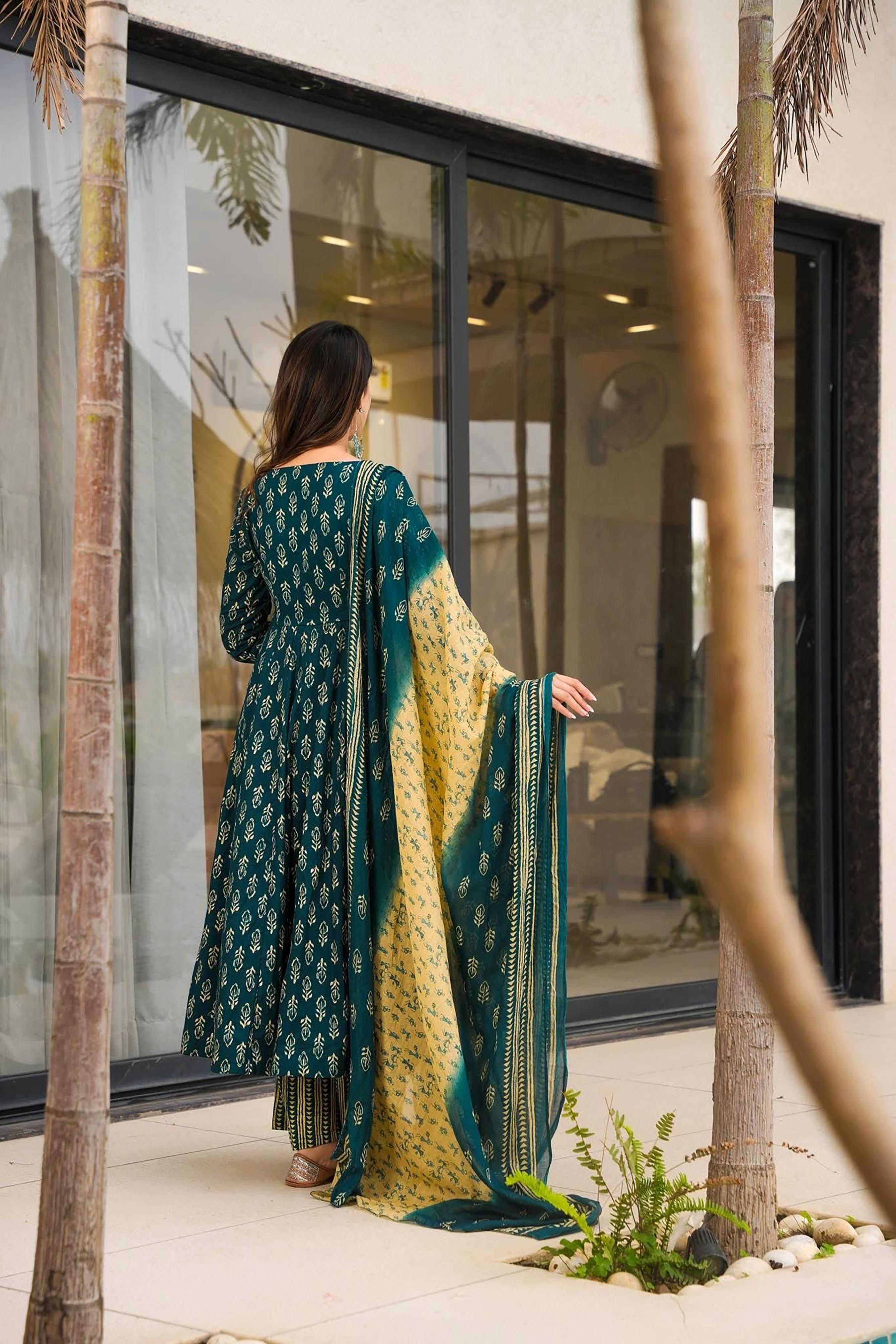 Rama Digital Printed Muslin Palazzo Suit — alternate view