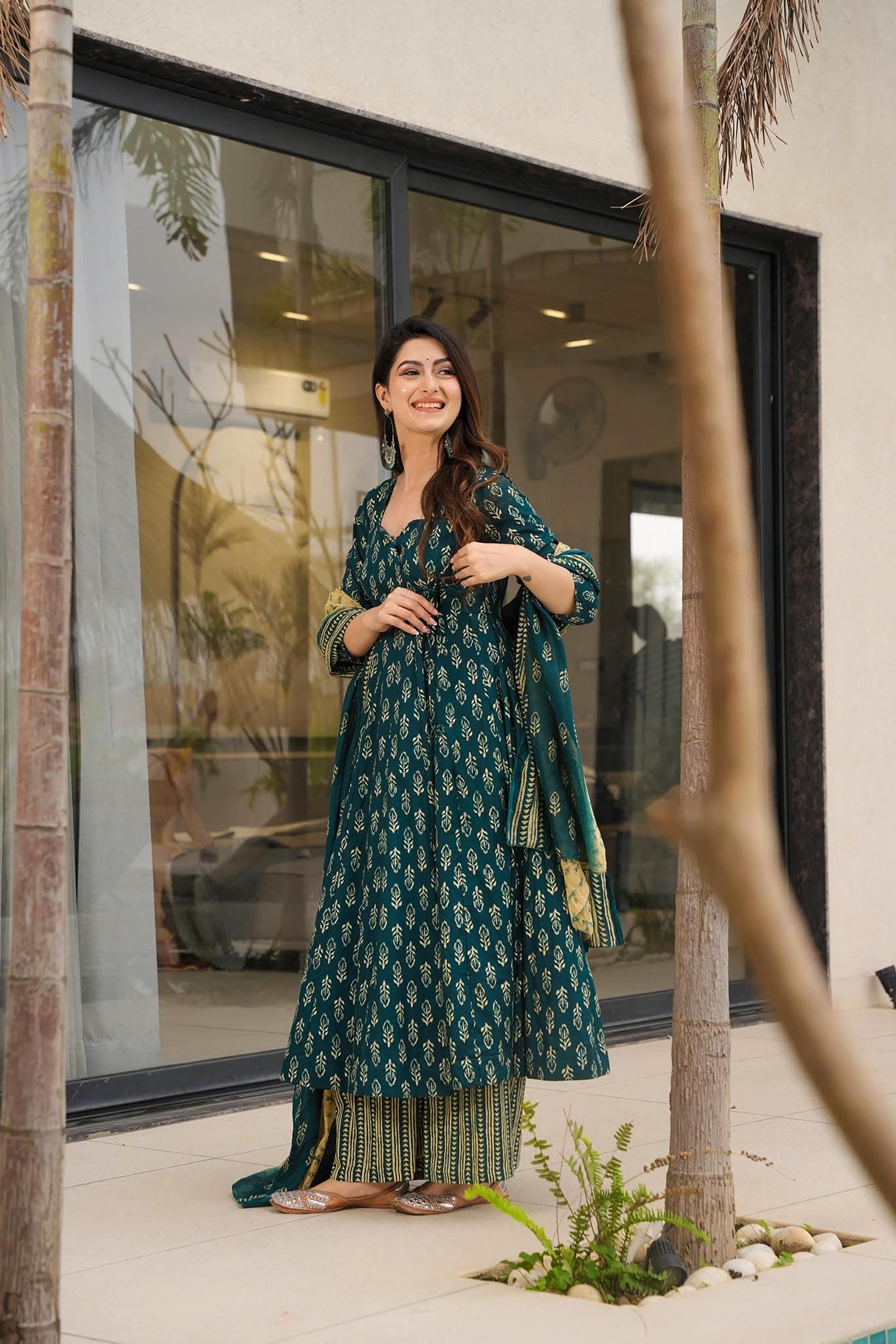 Rama Digital Printed Muslin Palazzo Suit