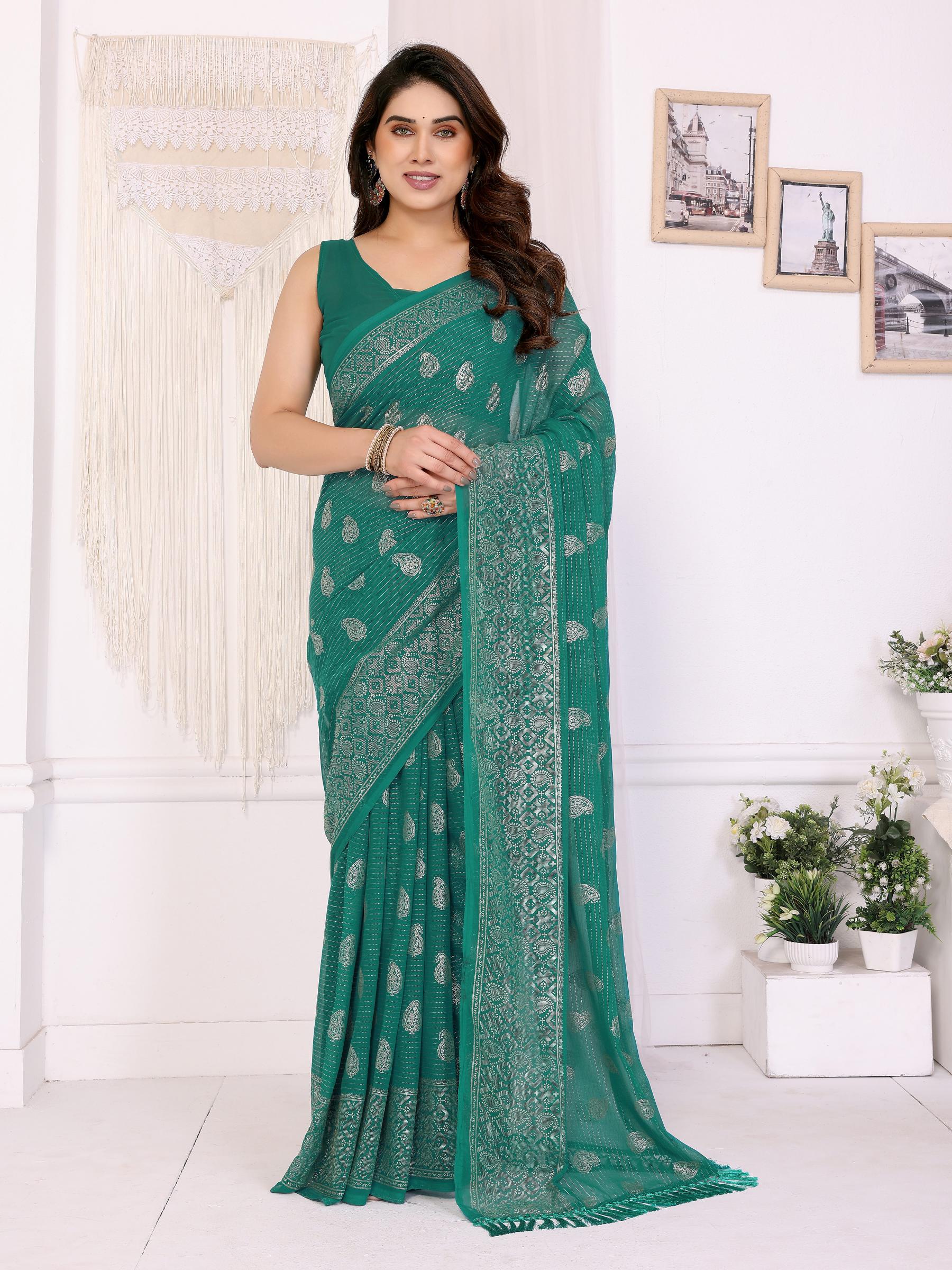 Rama Georgette Saree